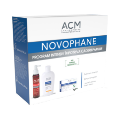Novophane Pachet, Șampon, Capsule, Loțiune împotriva căderii părului, ACM